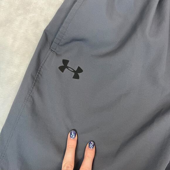 Under Armour Pants Mens Small Grey Vital Warm Up Mesh Lined Loose Fit 1239481 - Picture 10 of 13